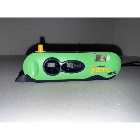 Polaroid i-Zone Green Instant Film Pocket Camera & Wrist Strap Vintage 2000 - Picture 1 of 10